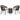 Set mobilier de bistro cu perne, 3 piese, maro, ratan PE
