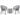 Set mobilier de bistro cu perne, 3 piese, gri, ratan PE