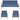 Set de canapele, 3 piese, albastru, material textil