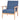 Set de canapele, 3 piese, albastru, material textil