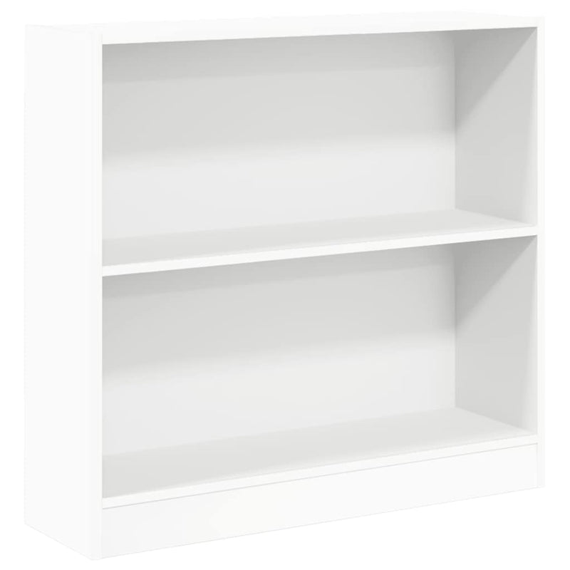 Bibliotecă, alb, 80x24x75 cm, lemn prelucrat