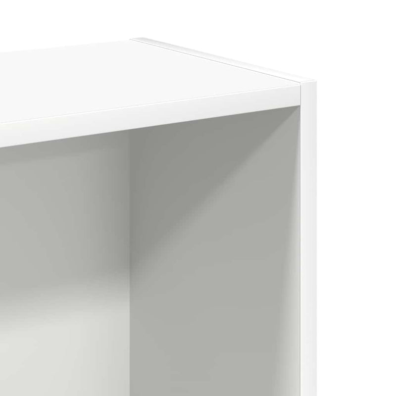 Bibliotecă, alb, 80x24x75 cm, lemn prelucrat