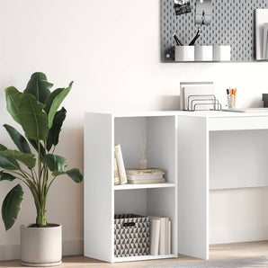 Bibliotecă, alb, 40x30x76,5 cm, lemn prelucrat