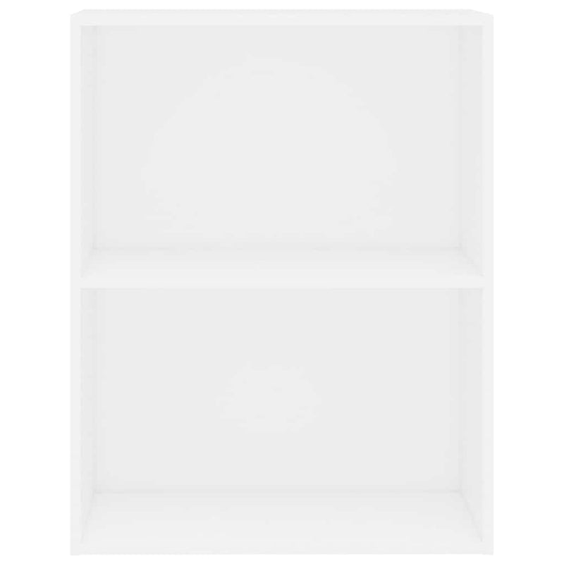 Bibliotecă, alb, 60x30x76,5 cm, lemn prelucrat