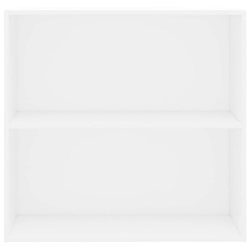 Bibliotecă, alb, 80x30x76,5 cm, lemn prelucrat