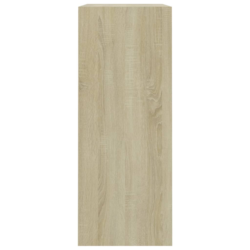 Bibliotecă, stejar sonoma, 80x30x76,5 cm, lemn prelucrat