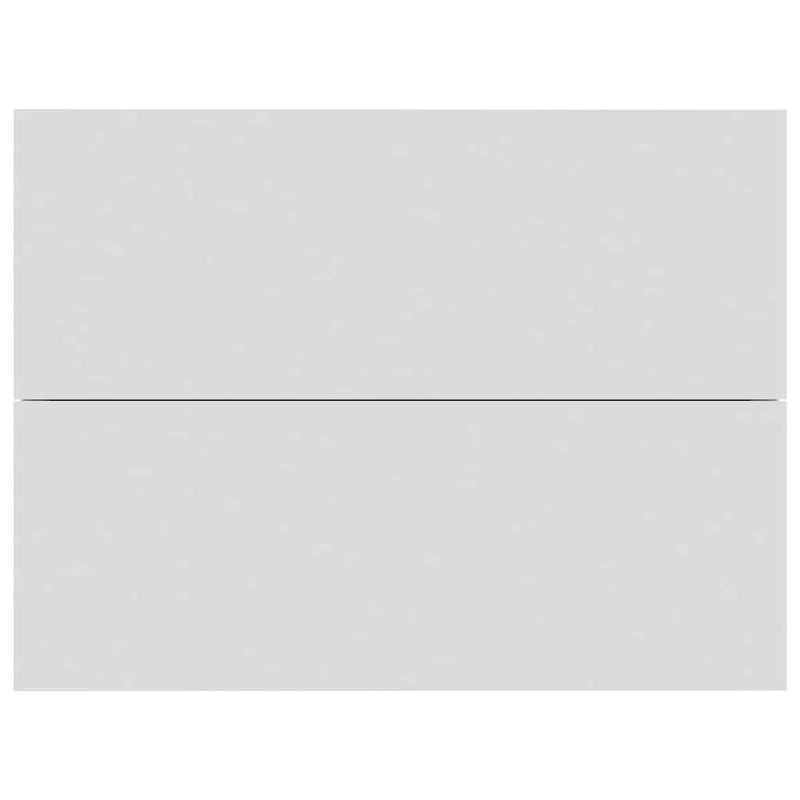 Noptiere, 2 buc., alb, 40x30x30 cm, lemn prelucrat