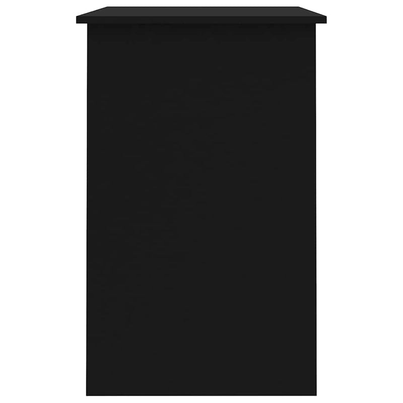 Birou, negru, 100x50x76 cm, lemn prelucrat