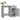 Birou, gri beton, 100x50x76 cm, lemn prelucrat