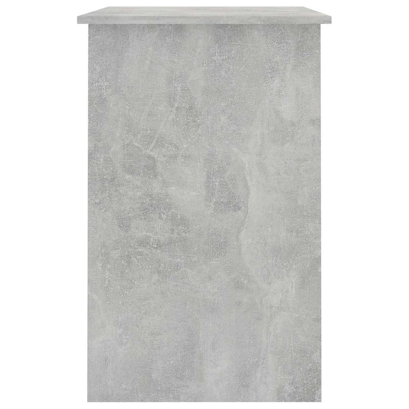 Birou, gri beton, 100x50x76 cm, lemn prelucrat