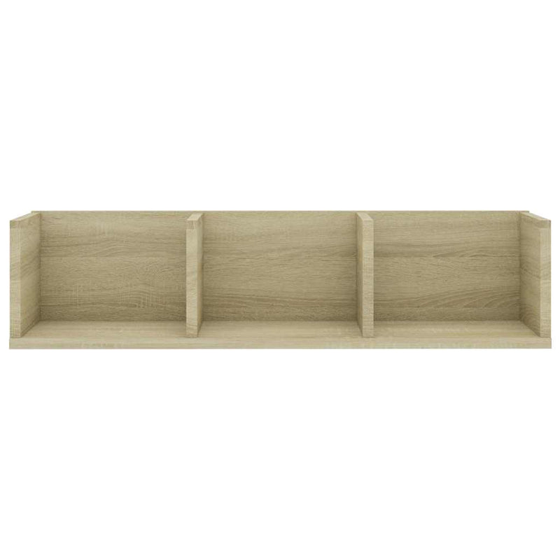 Raft de perete CD-uri stejar Sonoma 75x18x18 cm lemn prelucrat
