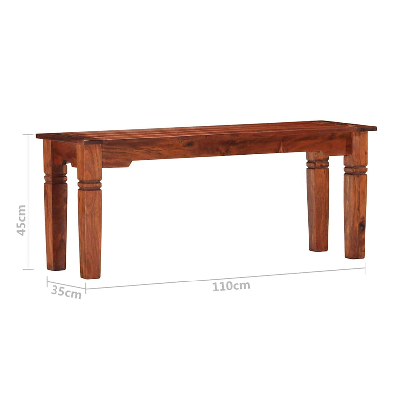 Bancă, 110 cm, lemn masiv de acacia