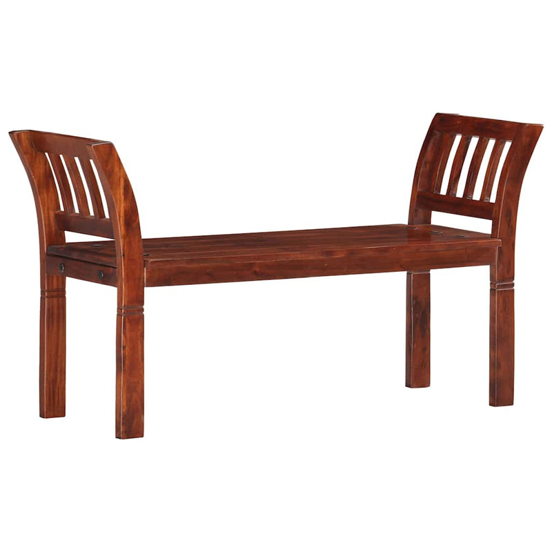 Bancă, 111 cm, lemn masiv de acacia