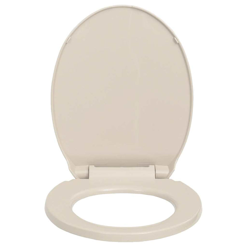 Capac WC cu închidere silențioasă, roz caisă, oval