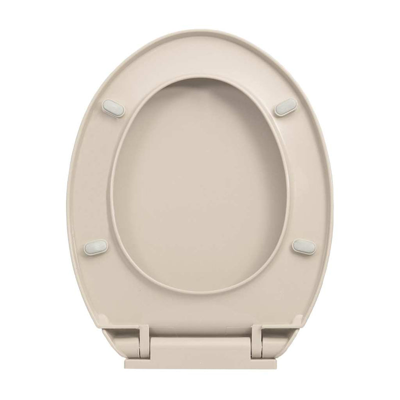 Capac WC cu închidere silențioasă, roz caisă, oval