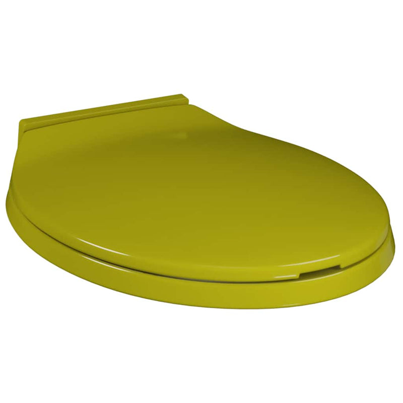 Capac WC cu închidere silențioasă, verde, oval