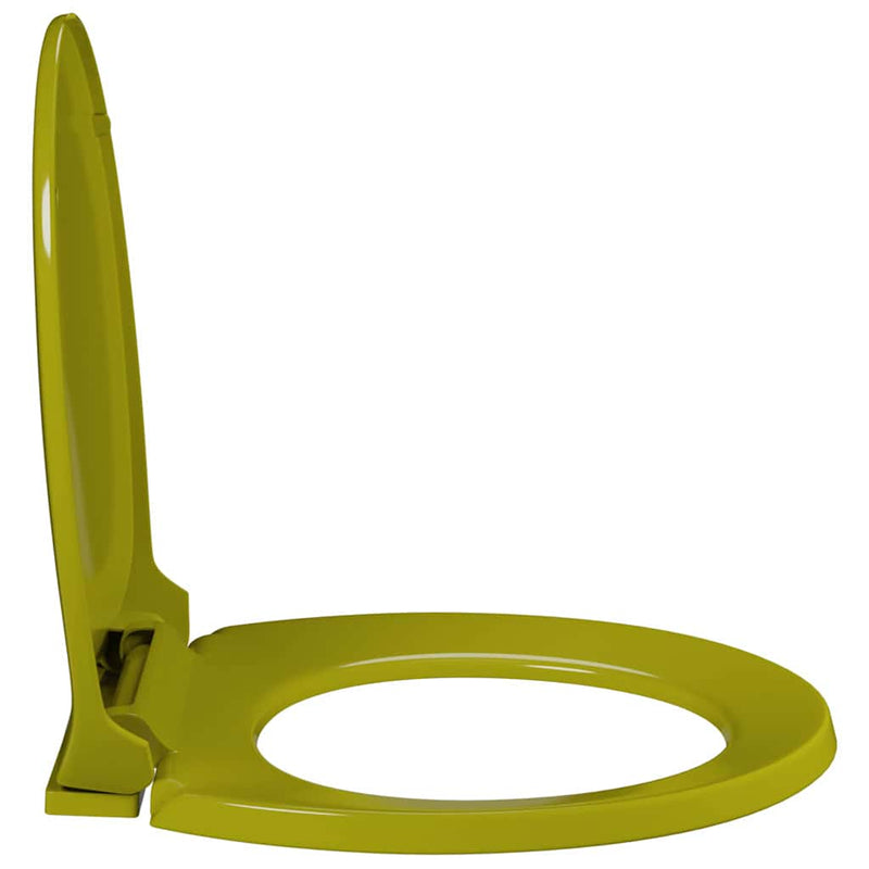 Capac WC cu închidere silențioasă, verde, oval