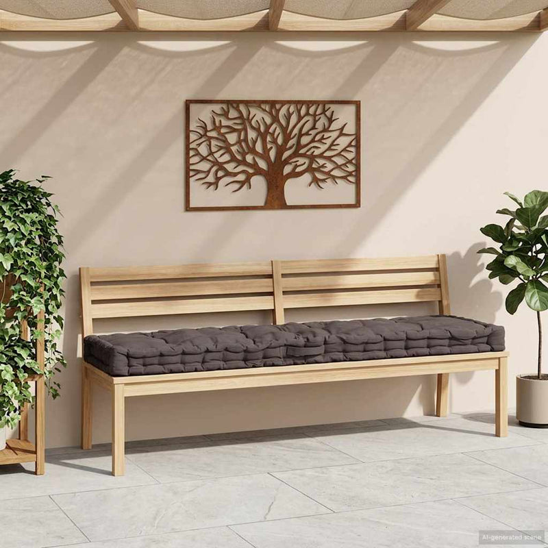 Pernă podea canapea din paleți antracit 120 x 40 x 7 cm bumbac