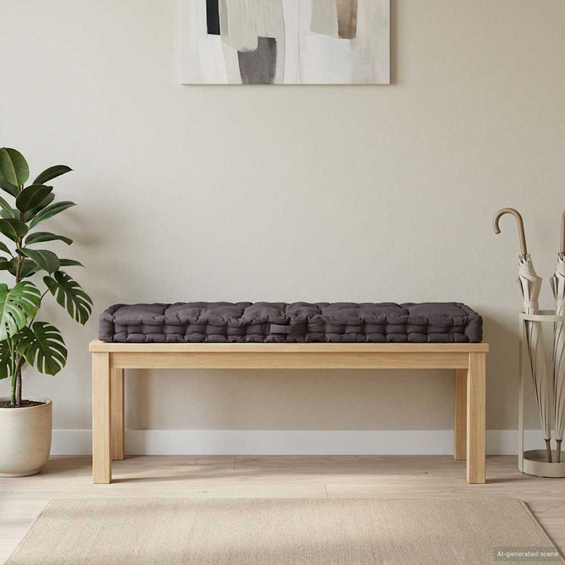 Pernă podea canapea din paleți antracit 120 x 40 x 7 cm bumbac