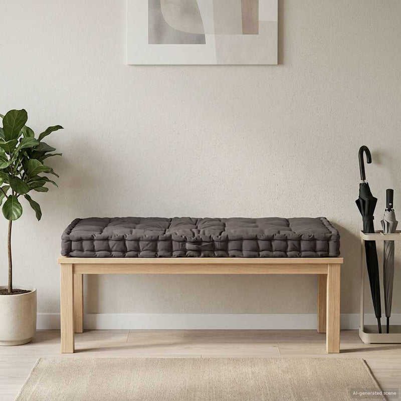 Pernă podea canapea din paleți, 120x80x10, antracit, bumbac