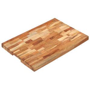Placă de tocat, 60x40x4 cm, lemn masiv de acacia