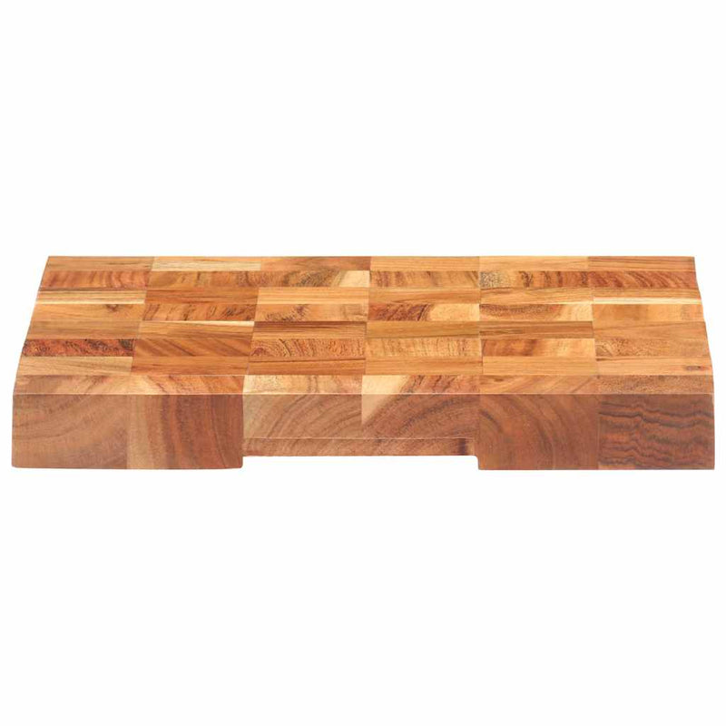 Placă de tocat, 40 x 30 x 3,8 cm, lemn masiv de acacia