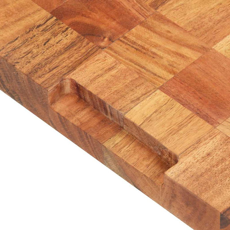 Placă de tocat, 40 x 30 x 3,8 cm, lemn masiv de acacia