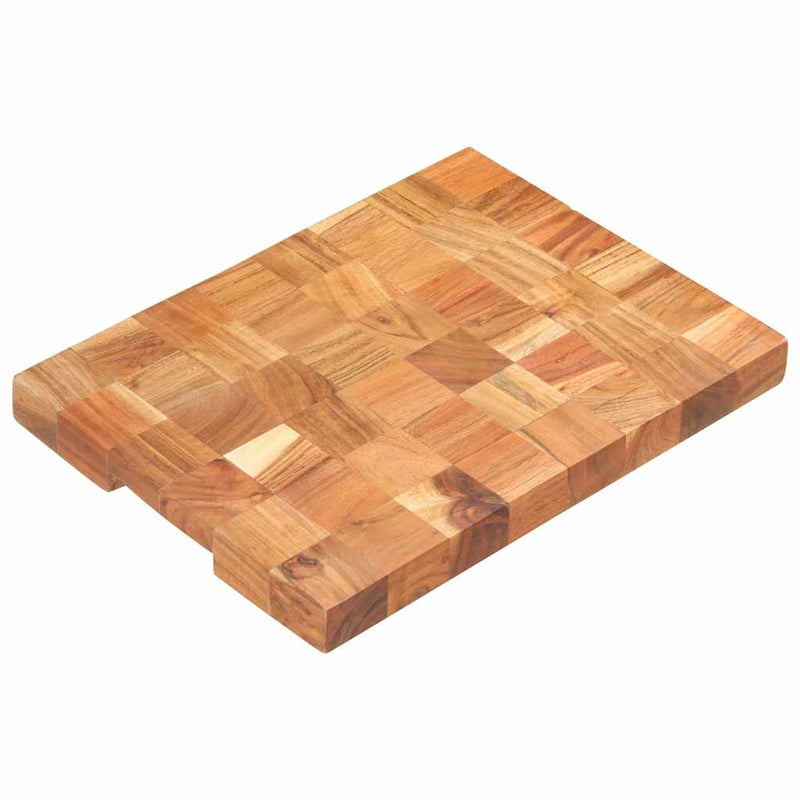 Placă de tocat, 40 x 30 x 3,8 cm, lemn masiv de acacia