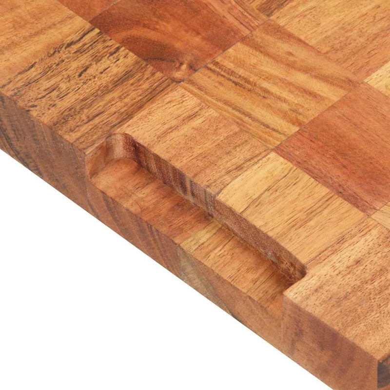 Placă de tocat, 50 x 34 x 3,8 cm, lemn masiv de acacia