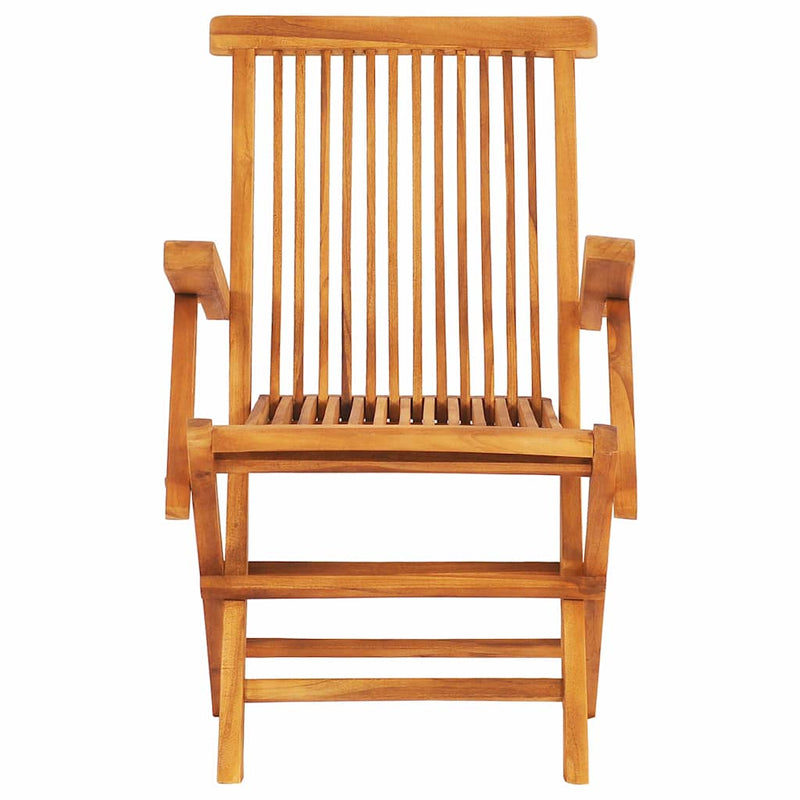 Set mobilier de exterior pliabil, 7 piese, lemn masiv de tec