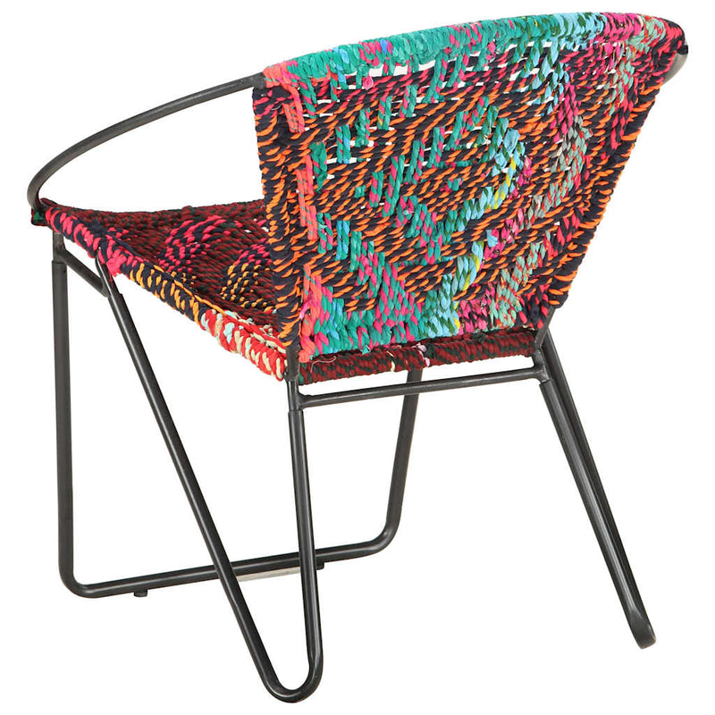 Scaun rotund Chindi, multicolor, material textil