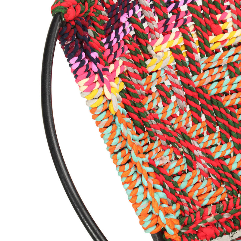 Scaun rotund Chindi, multicolor, material textil