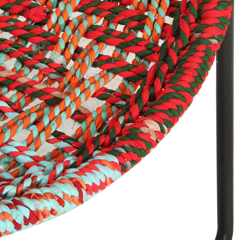 Scaun rotund Chindi, multicolor, material textil