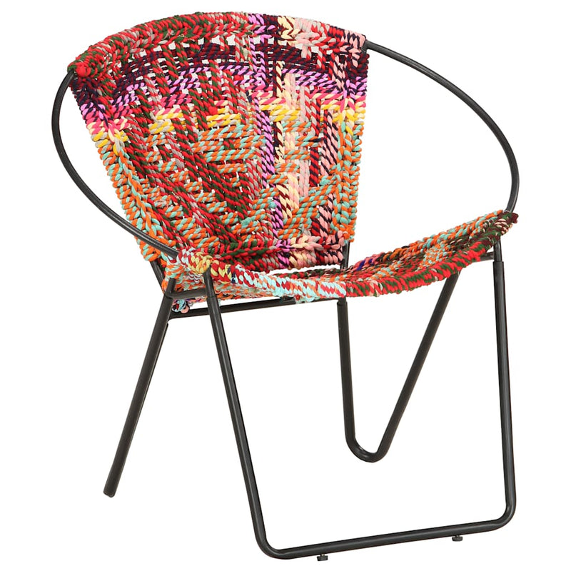 Scaun rotund Chindi, multicolor, material textil