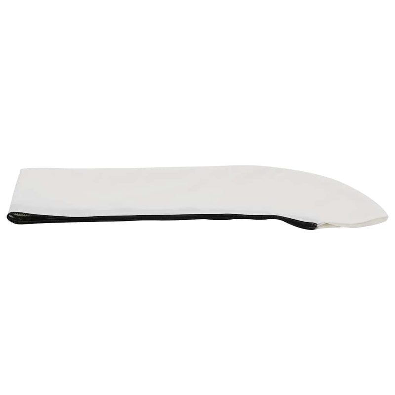 Parasolar barcă Bimini cu 3 arcuri, alb, 183x196x137 cm