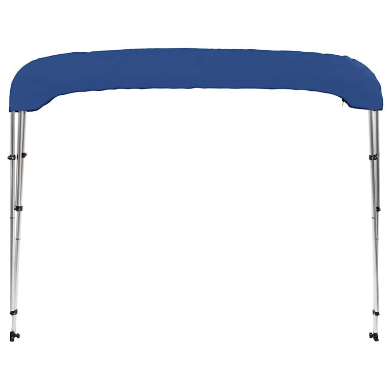 Parasolar barcă Bimini cu 3 arcuri, albastru, 183x160x137 cm