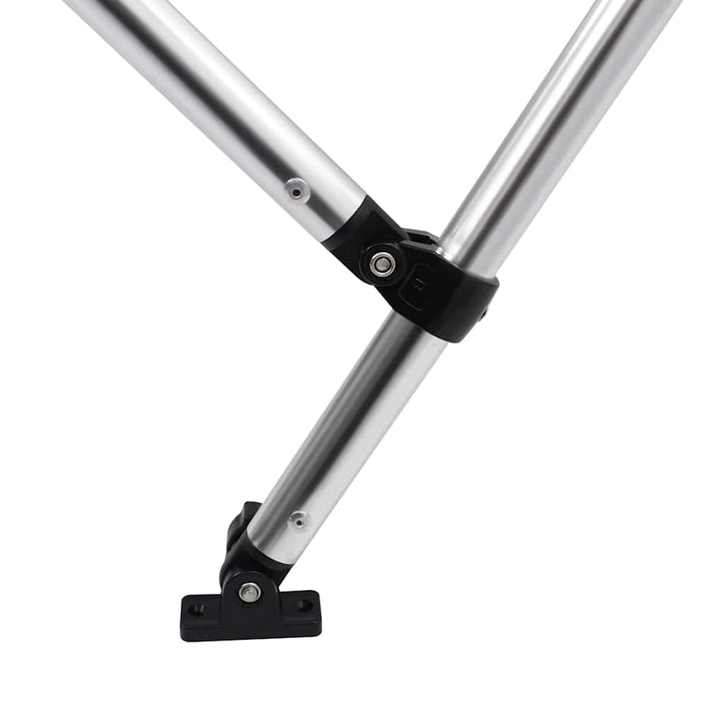 Parasolar barcă Bimini cu 3 arcuri, albastru, 183x160x137 cm