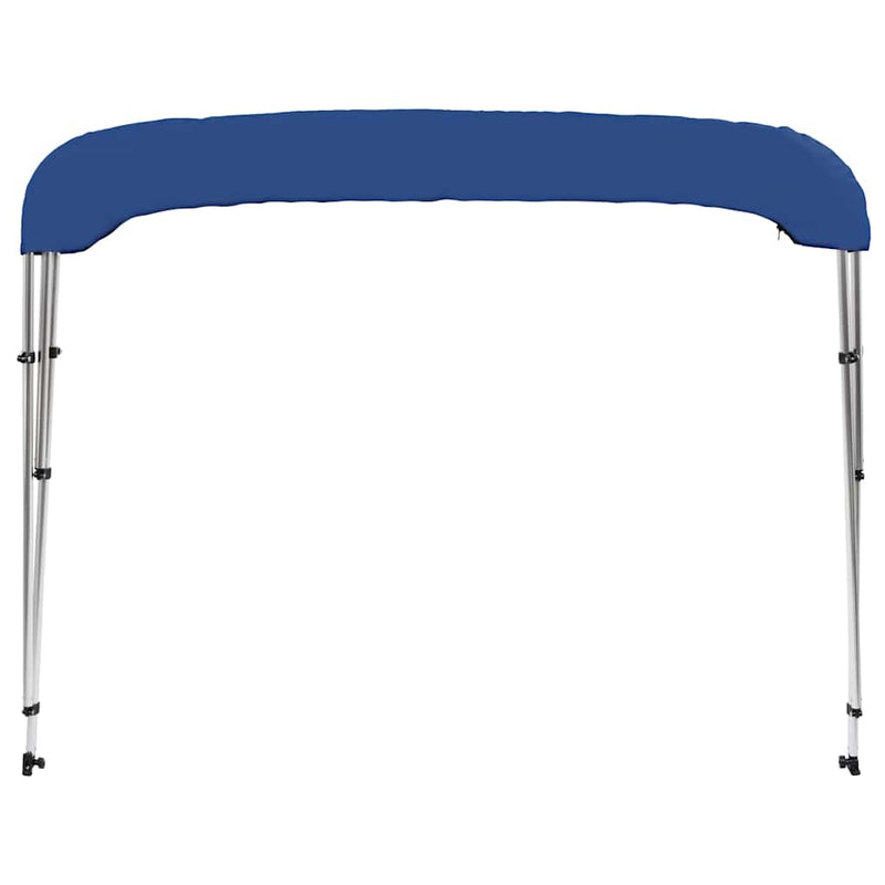 Parasolar barcă Bimini cu 3 arcuri, albastru, 183x180x137 cm