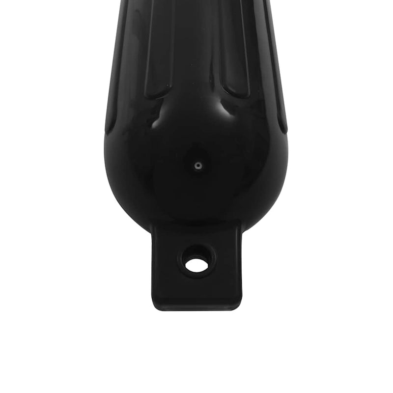 Bară de protecție barcă, 4 buc., negru, Ø 14x50 cm, PVC
