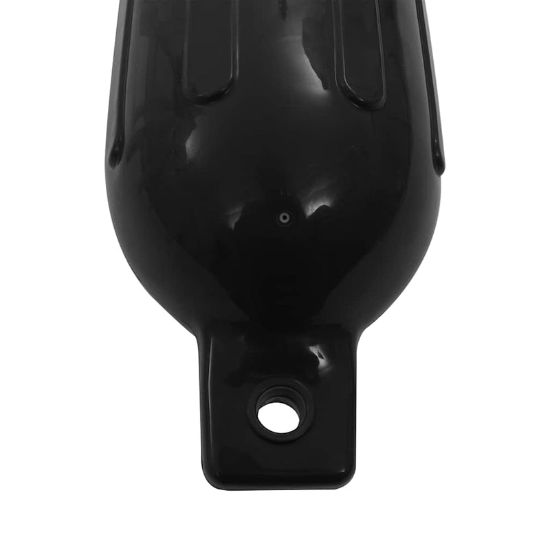 Bară de protecție barcă, 4 buc., negru, Ø 16x58 cm, PVC