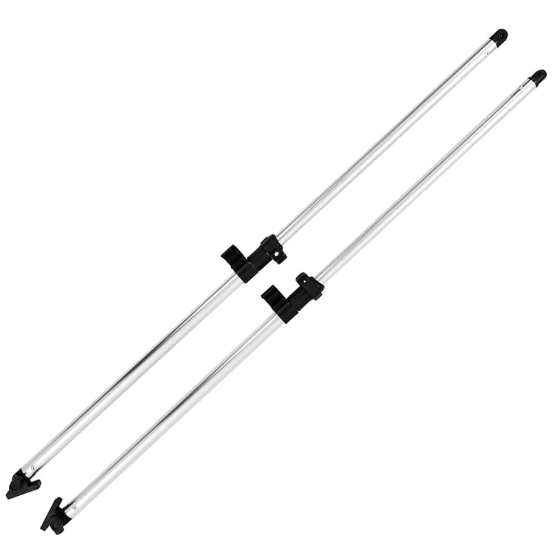 Stâlpi de susținere parasolar barcă Bimini, 2 buc., aluminiu