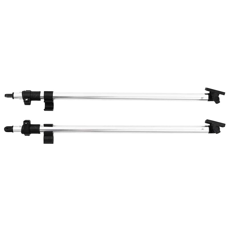 Stâlpi de susținere parasolar barcă Bimini, 2 buc., aluminiu