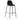 Scaune de bar, 6 buc., negru, material textil