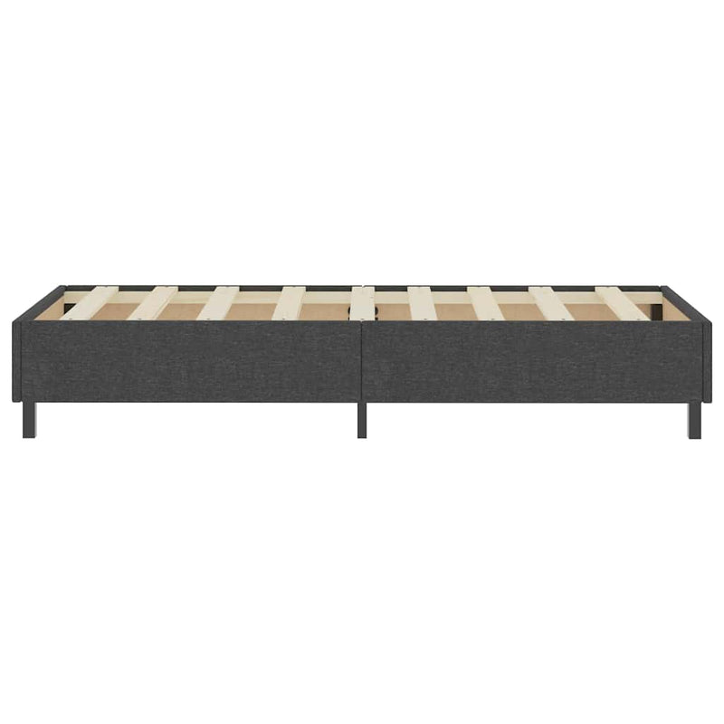 Cadru pat continental, gri, 100x200 cm, material textil