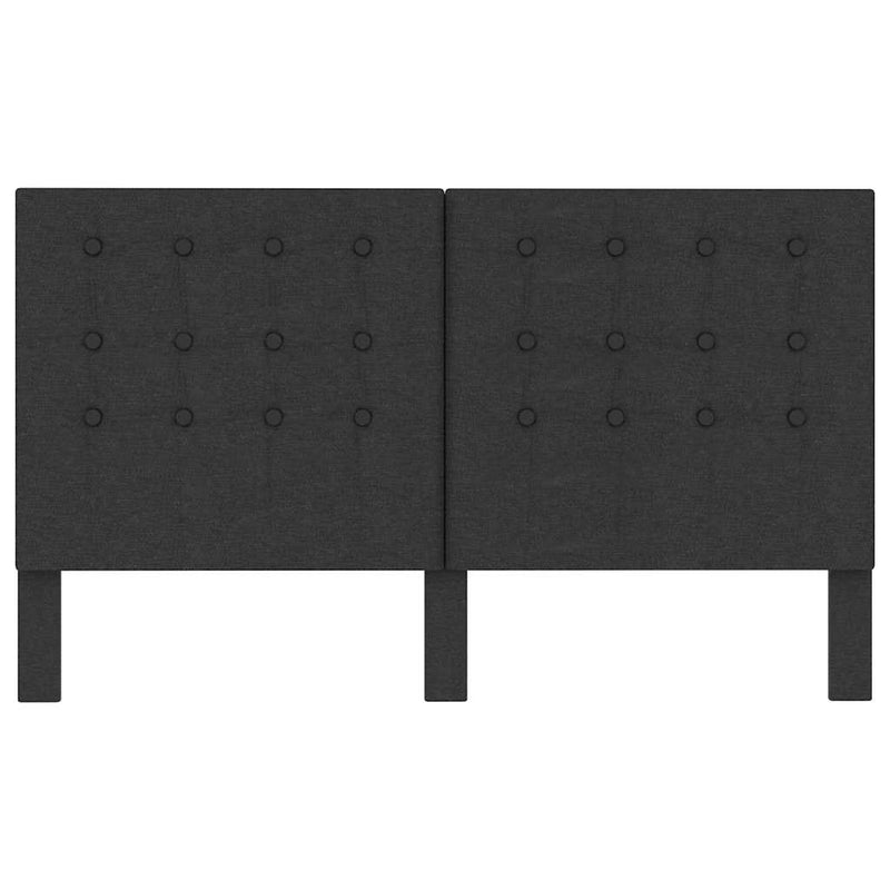 Tăblie capitonată, gri închis, 160 x 200 cm, material textil