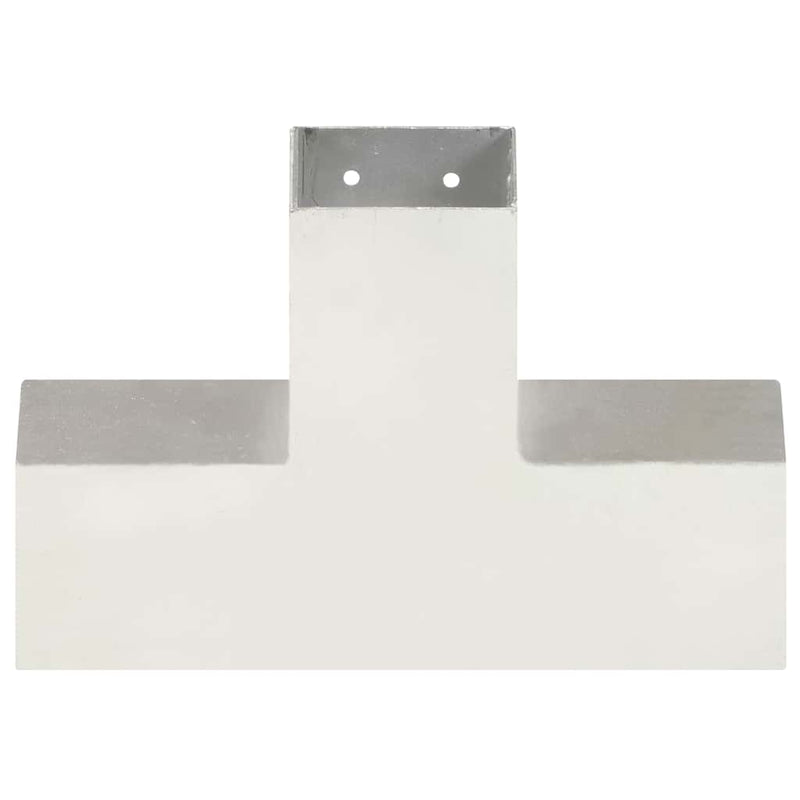 Conector de grindă, formă X, 81 x 81 mm, metal galvanizat