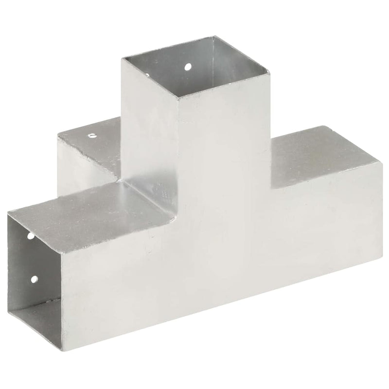 Conector de grindă, formă X, 81 x 81 mm, metal galvanizat