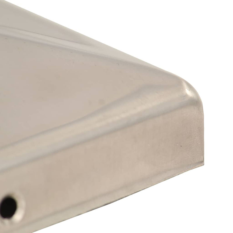 Capace stâlpi de gard piramidă 6 buc. 81x81 mm oțel inoxidabil