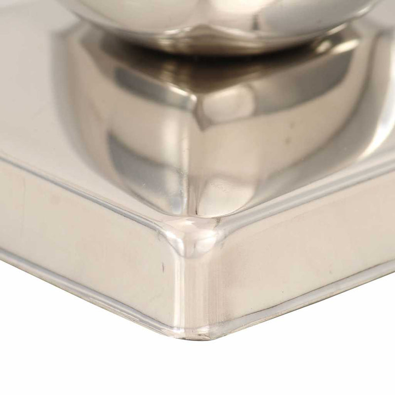 Capace stâlpi tip glob, 6 buc., 101x101 mm, oțel inoxidabil