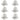 Capace stâlpi tip glob, 6 buc., 101x101 mm, metal galvanizat